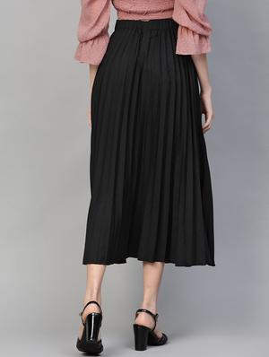 high rise button up a-line skirt - 17349754 - Standard Image - 3