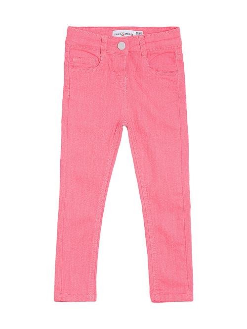 pink cotton plain jean - 17349833 - Standard Image - 1