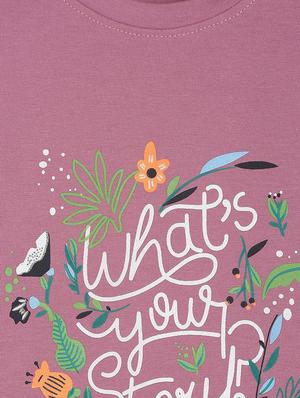 pink cotton regular tee - 17349883 - Standard Image - 3