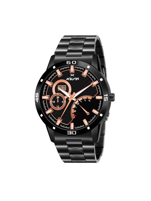 melvin ml0000001g-blk black analog watch - for men - 17350333 - Very Small Image - 1