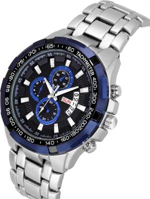melvin black casual day date black blue analog day date formal and casual wrist watch analog watch - for men - 17350401 - Standard Image - 2