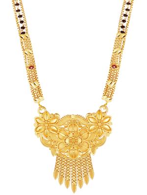 gold colour beads mangalsutra - 17350693 - Standard Image - 3