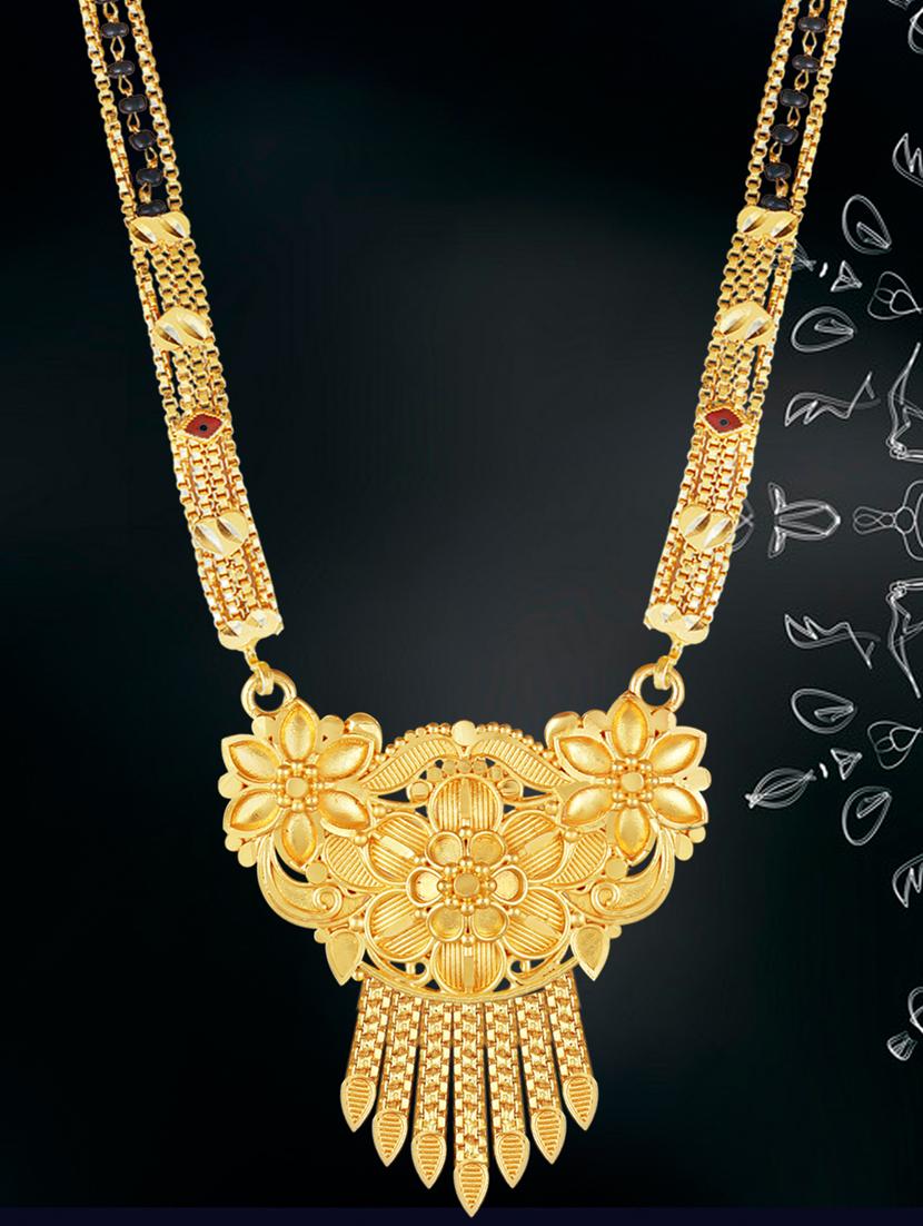 gold colour beads mangalsutra - 17350693 - Zoom Image - 2