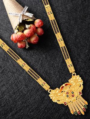 multi colour beads mangalsutra - 17350707 - Standard Image - 2