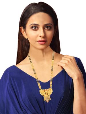 multi colour beads mangalsutra - 17350707 - Standard Image - 5