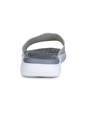 grey pvc slip on slippers - 17350919 - Standard Image - 4