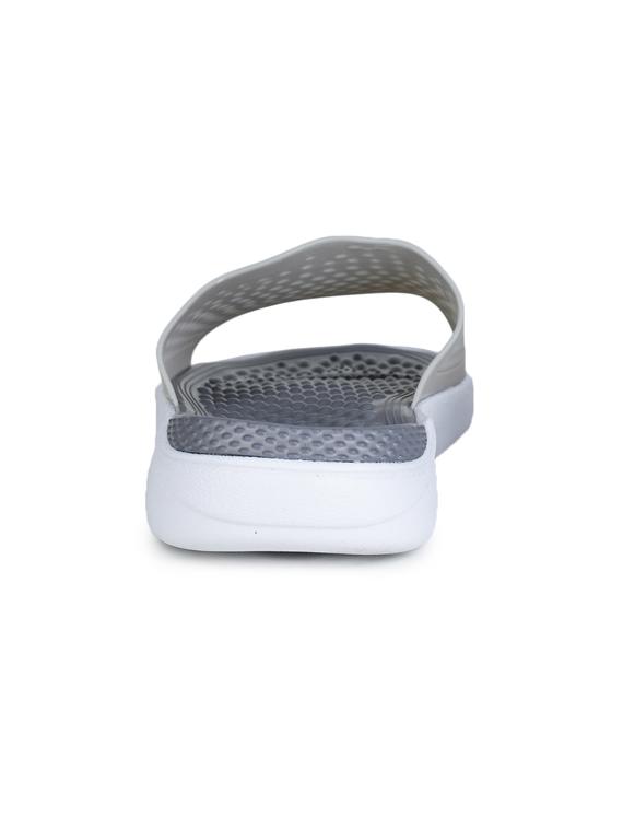 grey pvc slip on slippers - 17350919 - Zoom Image - 4