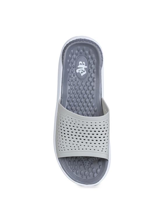 grey pvc slip on slippers - 17350919 - Zoom Image - 5