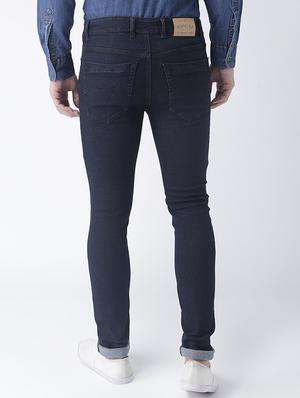 black plain denim jeans - 17351023 - Standard Image - 3