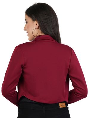 lapel neck short casual blazer - 17351049 - Standard Image - 3