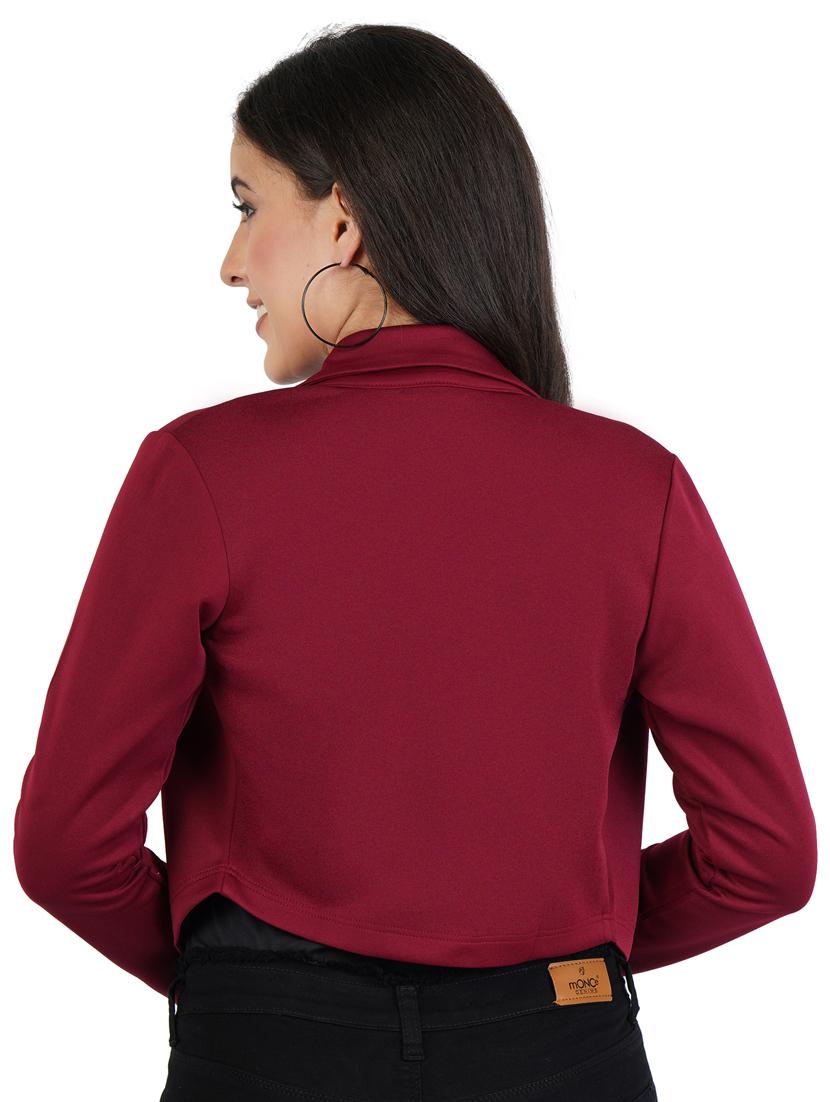 lapel neck short casual blazer - 17351049 - Zoom Image - 3
