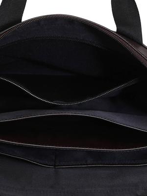 brown leatherette (pu) laptop bag - 17351407 - Standard Image - 3