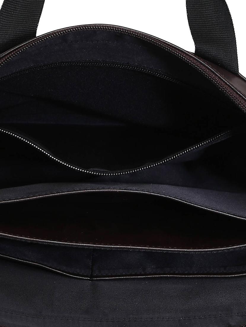 brown leatherette (pu) laptop bag - 17351407 - Zoom Image - 3