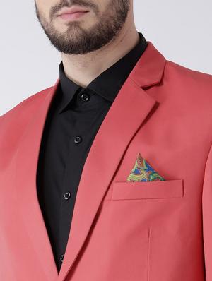 pink solid single breasted suit - 17351422 - Standard Image - 4