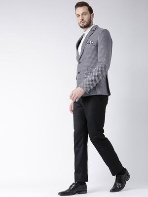 white printed casual blazer - 17351472 - Standard Image - 4
