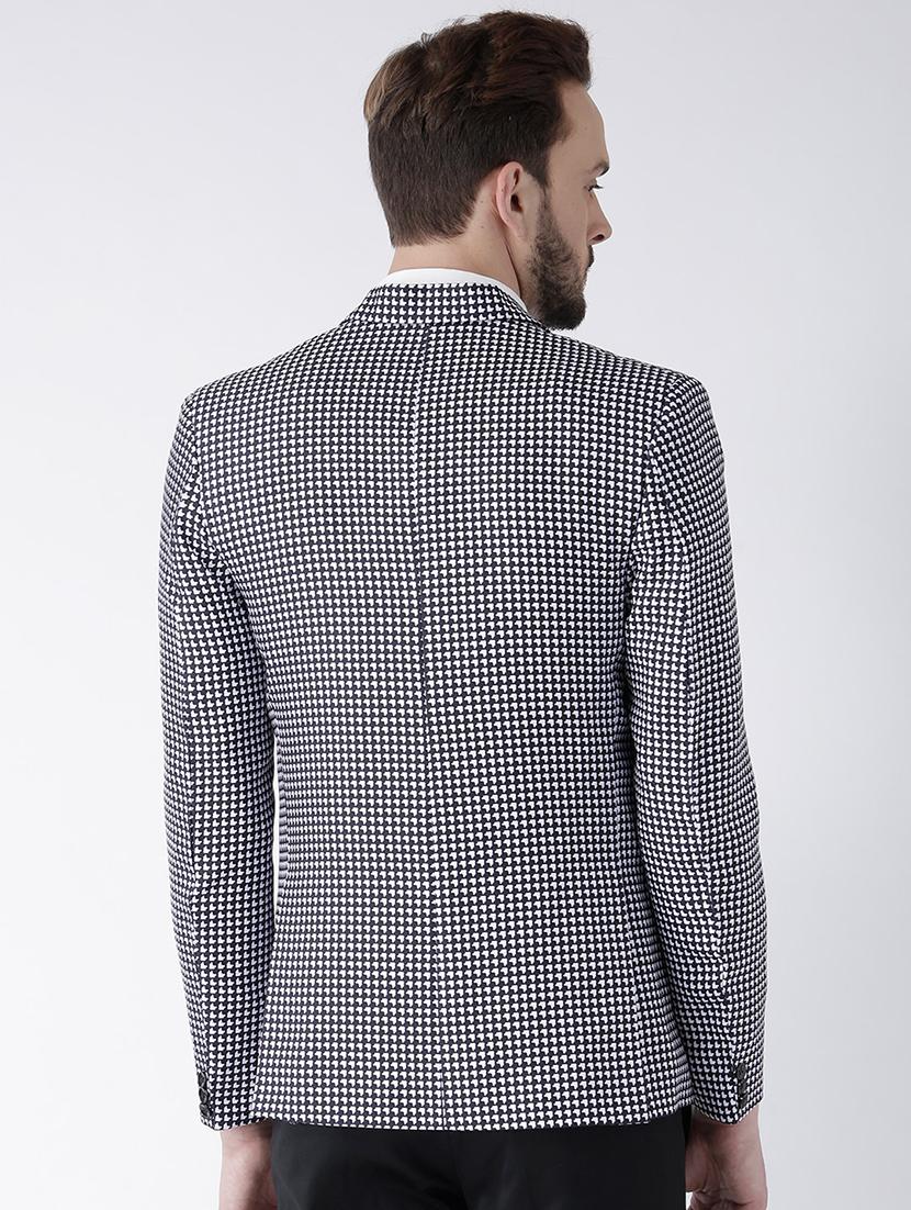 white printed casual blazer - 17351472 - Zoom Image - 3
