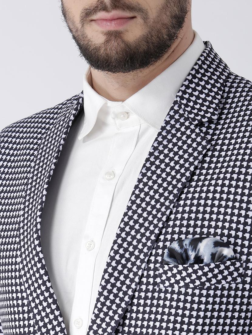 white printed casual blazer - 17351472 - Zoom Image - 5