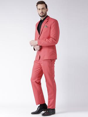 pink solid casual blazer - 17351549 - Standard Image - 4
