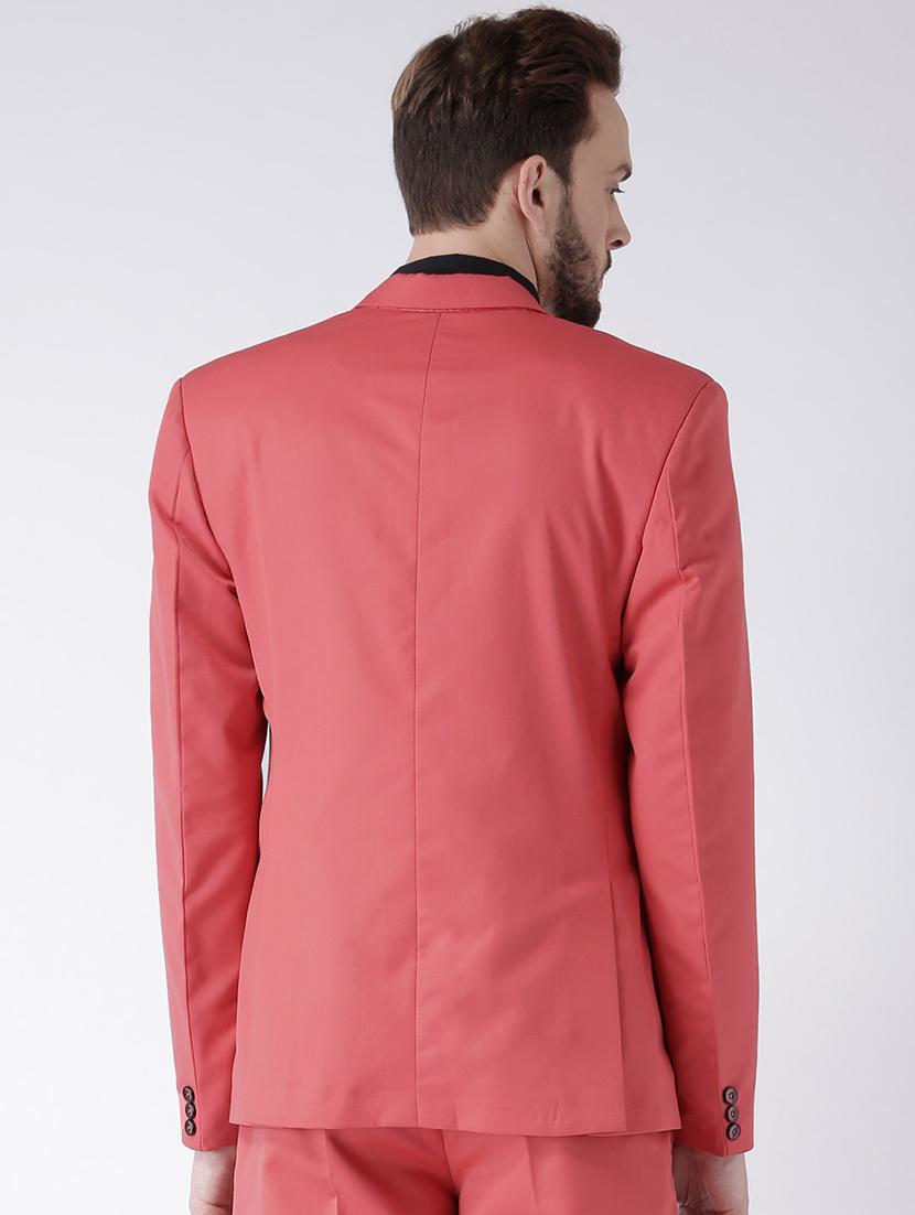 pink solid casual blazer - 17351549 - Zoom Image - 3