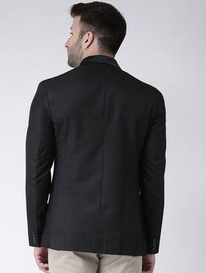 black solid tuxedo blazer - 17351556 - Standard Image - 3
