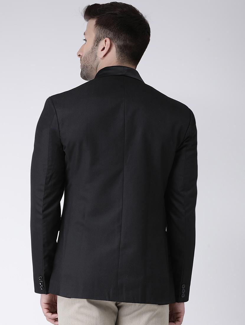 black solid tuxedo blazer - 17351556 - Zoom Image - 3