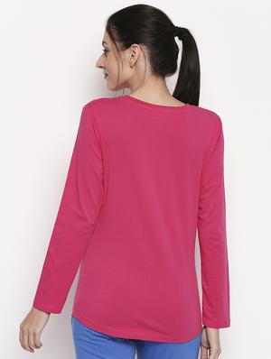 pink printed t-shirt - 17351626 - Standard Image - 3