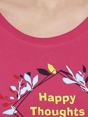 pink printed t-shirt - 17351626 - Standard Image - 5