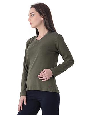 v-neck solid tee - 17351653 - Standard Image - 2