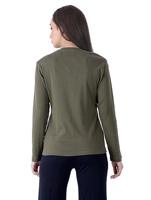 v-neck solid tee - 17351653 - Standard Image - 3