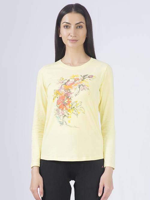 round neck floral tee - 17351656 - Standard Image - 1