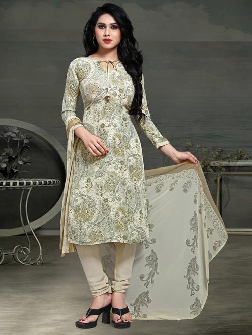 paisley churidaar suits unstitched suit - 17351680 - Standard Image - 1