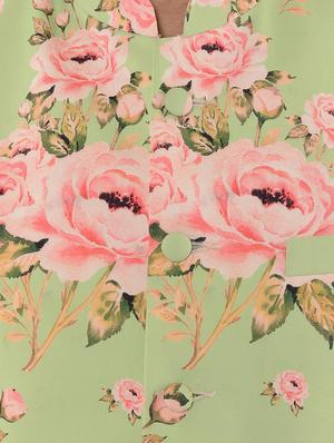 green floral printed nehru jacket - 17351715 - Standard Image - 5