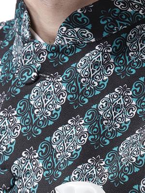 black printed nehru jacket - 17351733 - Standard Image - 5