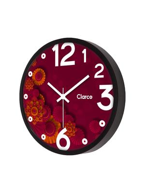 designer analogue round wall clock for home/living room/bedroom/kitchen/office (12 x 12 inch / 30 x 30 cm) - 17352062 - Standard Image - 3