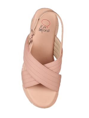 ketimporta by kin's stylish green casual wedges sandal - 129-23 - 17352338 - Standard Image - 5