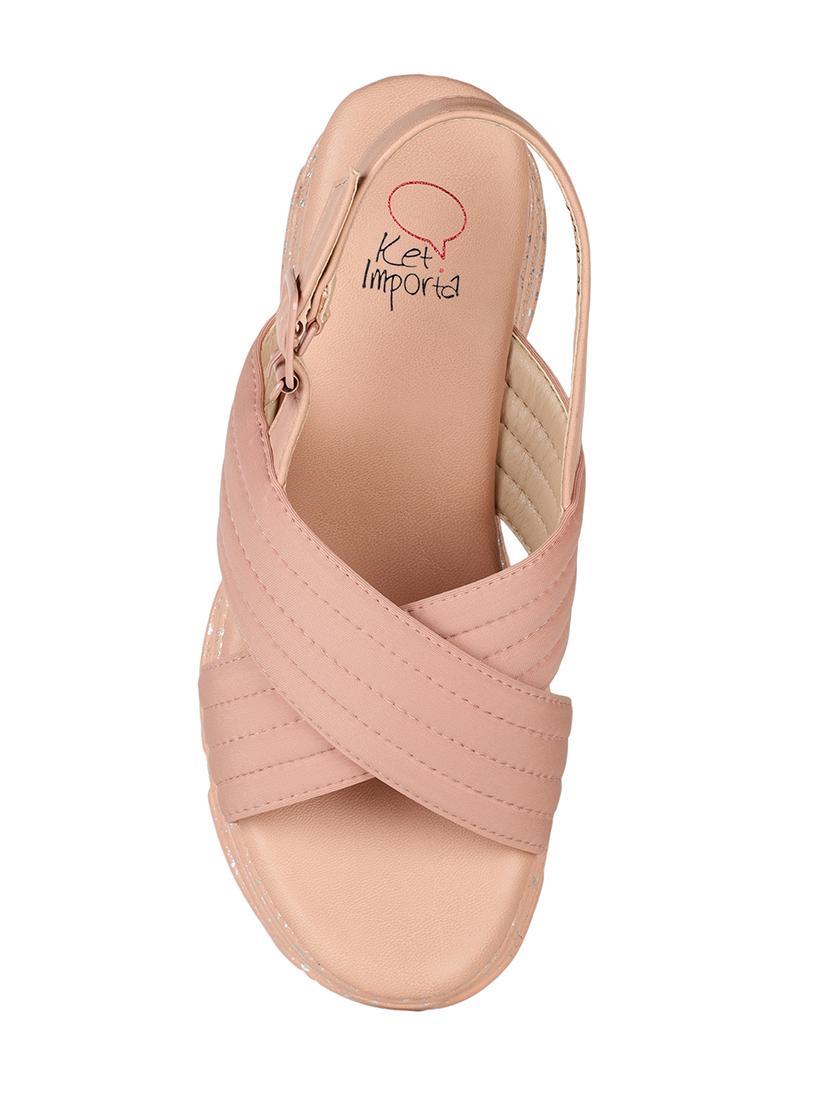 ketimporta by kin's stylish green casual wedges sandal - 129-23 - 17352338 - Zoom Image - 5