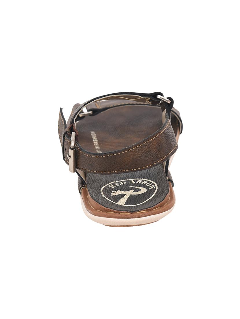 brown leatherette back strap sandals - 17352575 - Zoom Image - 3