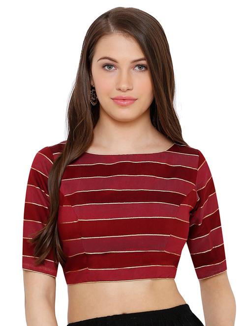 striped printed blouse - 17352641 - Standard Image - 1