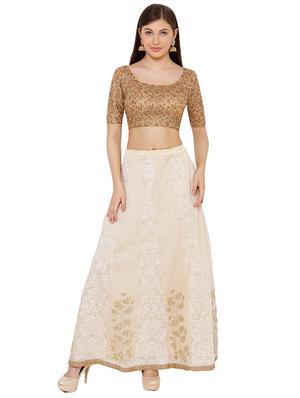 gold net embroidered blouse - 17352674 - Standard Image - 4