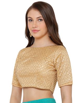gold embroidered blouse - 17352683 - Standard Image - 2