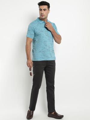 blue printed polo t-shirt - 17352859 - Standard Image - 4