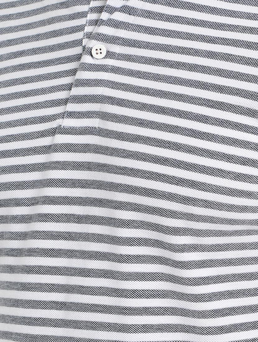 white striped collared t-shirt - 17352868 - Zoom Image - 5