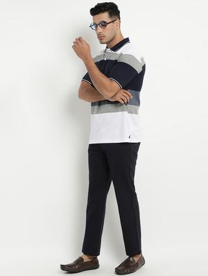 white striped polo t-shirt - 17352870 - Standard Image - 4