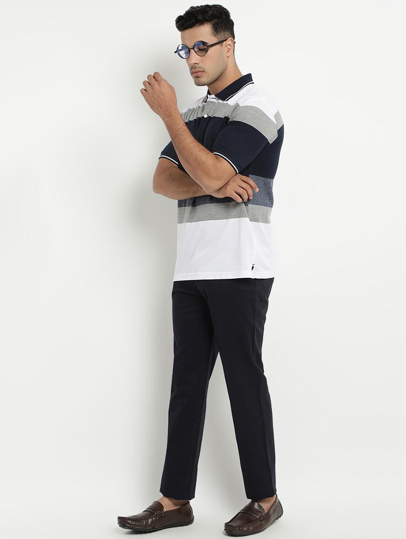 white striped polo t-shirt - 17352870 - Zoom Image - 4