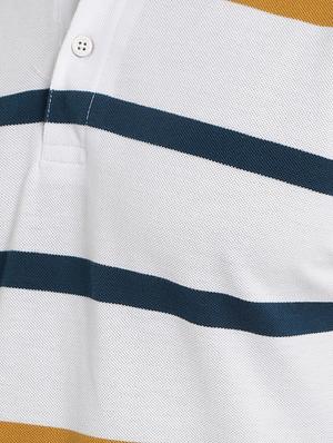 white striped polo t-shirt - 17352873 - Standard Image - 5