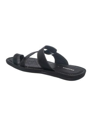 black slip on slippers - 17352894 - Standard Image - 3