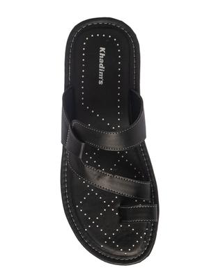 black slip on slippers - 17352894 - Standard Image - 5