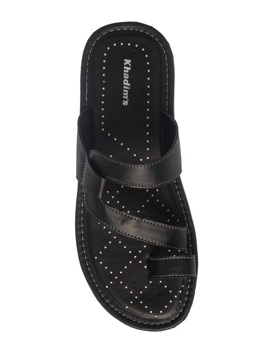 black slip on slippers - 17352894 - Zoom Image - 5