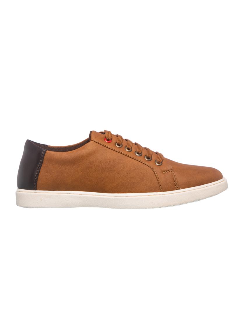 tan lace up sneakers - 17352904 - Zoom Image - 2