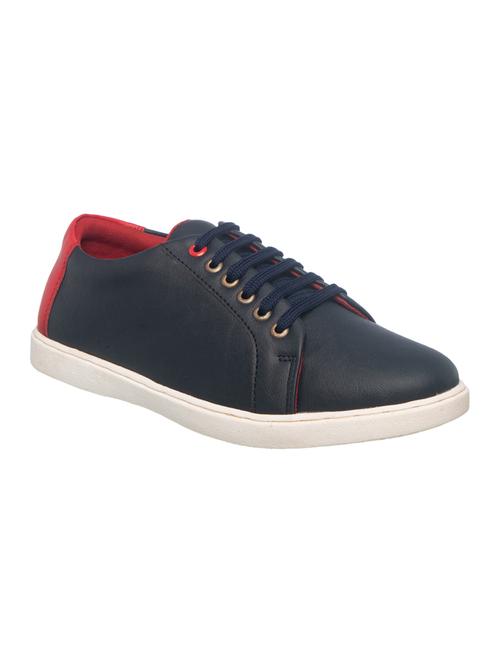 navy lace up sneakers - 17352906 -  Standard Image - 0